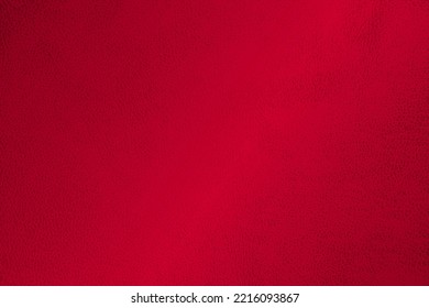 Red Leather Texture. Bright Maroon Fabric Background. Vector Illustration.