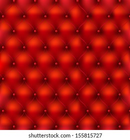 Red Leather Texture With Gradient Mesh, Vector Illustration