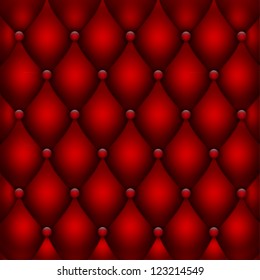 Red leather upholstery background