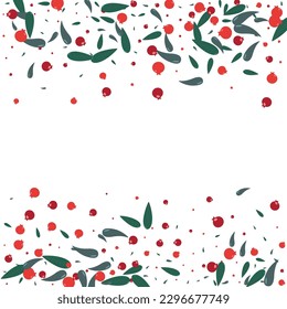 Red Leaves Background White Vector. Leaf Silhouette Design. Pink Foliage Symbol. Decoration Card. Herb Nature.
