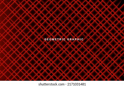 red led overlay cut lines geometric background
