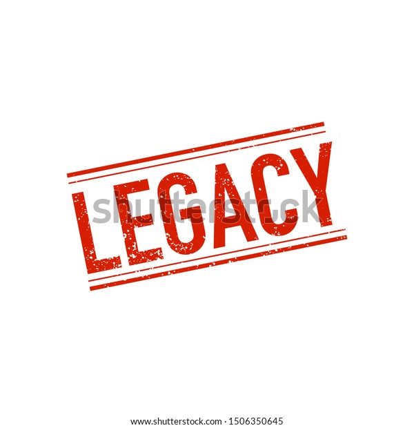Red Legacy Rubber Stamp On White Stock Vector (Royalty Free) 1506350645 ...