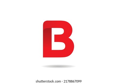 red letter B logo design stylish luxury and elegant. suitable for business, technology, enterprise, advertising marketing, etc. typography B, monogram B. initial letter B logo