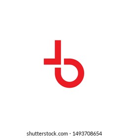 Red Letter Lowercase B with Clock Hand, Booking Appointment and Scheduling Platform, Minutes Hour Calendar Logo Design Vector