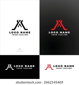 The red letter M logo is very simple, elegant and luxurious