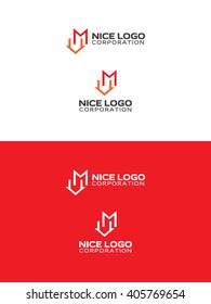 red letter m and the orange home logo