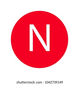 Red Letter N.Icon.