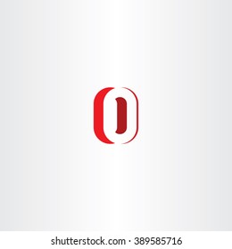 red letter o number zero 0 logo icon vector design emblem