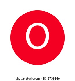 Red Letter O.Icon.