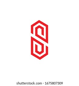 Das Symbol für die Vektorillustration des roten Briefes. Logo des Briefes. Stockillustration