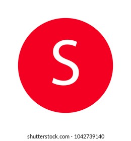 Red Letter S.Icon.