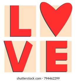 the red letters on the background