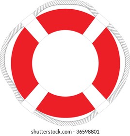 Red life-buoy