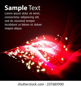 red Light Abstract Technology background for computer graphic website internet and business. text box. Brochure. card. wave. 