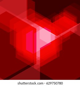 Red light art abstract vector background. Futuristic neon technology abstract concept. Dazzling red lights wallpaper. Template vector illustration high quality blinding red abstract lights. Banner 