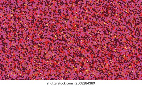 Fundo de luz vermelha, fundo de partículas de cor, colorido abstrato, partículas multicoloridas, Partículas cintilantes vermelhas, confete de cor