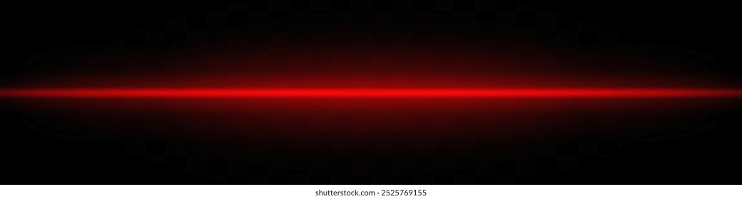 Red light beam. A sharp horizontal purple beam with a bright center, fading into darkness on both sides. Ideal for sci-fi designs, light transitions, or futuristic effects.