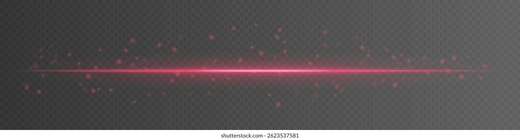 Red light burst with glowing particles and wide rays. Soft pink spotlight perfect for fantasy visuals, stage effects, or magical UI elements.