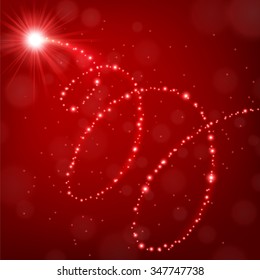 Red light flying background
