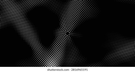 Red light grid above water, abstract pattern, intersecting lines, grey surface, white line, laser show, ethereal scene, artistic piece, contrast, perspective