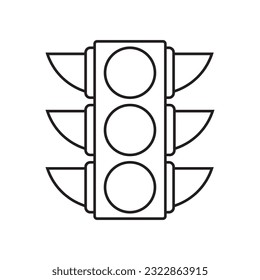 red light icon vector template illustration logo design