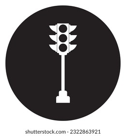 red light icon vector template illustration logo design