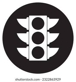 rotes Licht Symbol Vektorgrafik-Logo