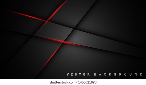 Red light line shadow dark grey luxury background
