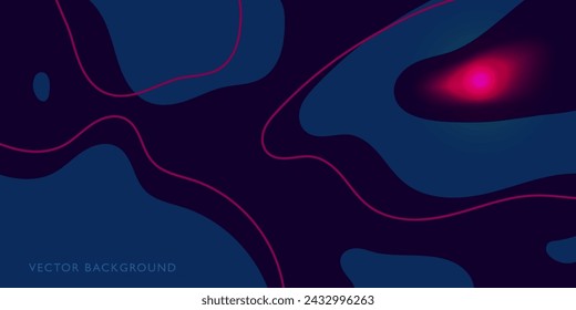 Red Light on Blue Background