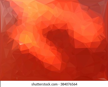 Red Light Polygonal Mosaic Background, Vector illustration, Business Design Templates