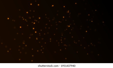 Red Light Spark Particles. Beautiful abstract background. Vector illustration