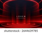 Red light stage with rings