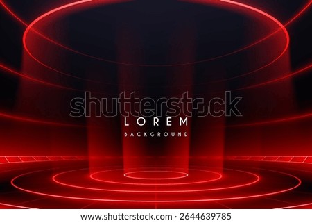 Red light stage with rings