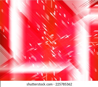 Red light techno vector background