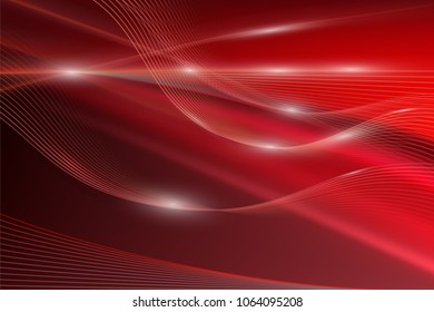 red light waves art. Blurred effect background. Abstract creative graphic design.