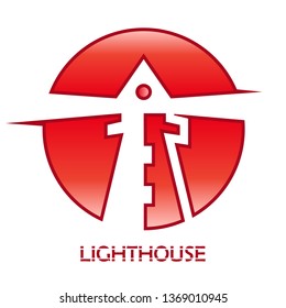 red lighthouse icon