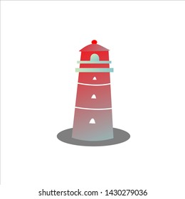 Red Lighthouse Of The Ocean 