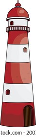 Red lighthouse vector. You can use this vector your works.