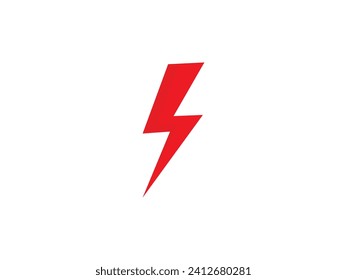 Red Lightning Bolt Vector PNG