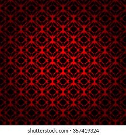 Red lights abstract geometric shape on dark background