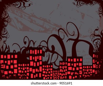 red lights city
