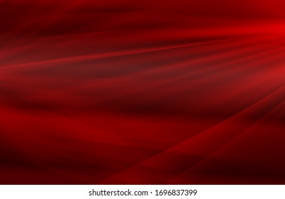 Red lights and shadows on soft background. Fabric wave effect. Vector EPS 10