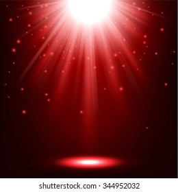 Red lights shining background