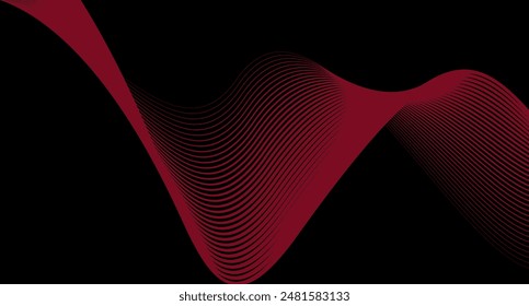  RED LINE ABSTRACT BACKGROUND VECTOR ART