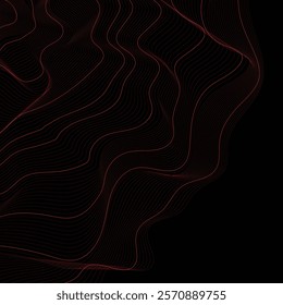 Red line abstract modern background