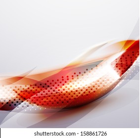 Red line abstraction design template