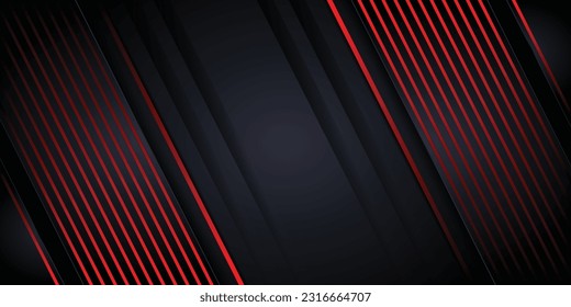 Red line and black background