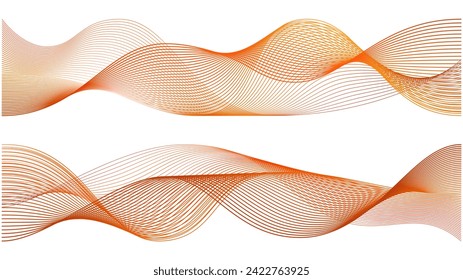 Rote Energiewellen, abstrakter Fraktal auf weißem Hintergrund. Vektor kurbelt das Flussmuster-Design. Wellfarbiges Rauchartikel als dynamisches technisches Element-Layout