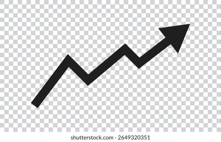 Red Line Graph Showing Upward Trend