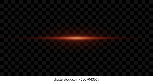 
Red line of light. Magic glow, particles of light, sparks. Luminous line. On a transparent background.